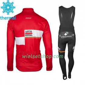 Fietskleding (Fietsshirt Lange Mouw + Lange Koersbroek) 2017 Lotto-Soudal N001 Winter Thermal Fleece